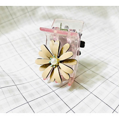 Kẹp tóc càng cua hoa cúc nhiều cánh - kẹp tóc càng cua 5 răng chất lượng cao - kẹp tóc hoa cúc cao cấp