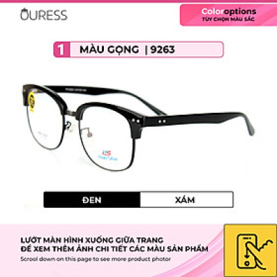 GỌNG KÍNH TR90 PHỐI CÀNG HỢP KIM CAO CẤP BỀN ĐẸP THỜI TRANG – HÀNG CHÍNH HÃNG TRHK 9263