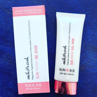Kem chống nắng dưỡng da Mik@vonk Sun Protect BB Base Hàn Quốc 60ml tặng kèm móc khoá