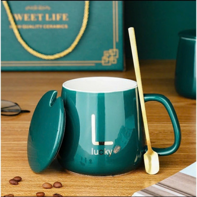 Cốc Hâm Nóng Đa Năng – Bộ Ly Sứ Kèm Đế Điện Giữ Nhiệt Trà, Cafe, Sữa | Kèm Thìa & Hộp Sang Trọng