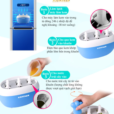 Máy Làm Kem Que Siêu Tốc KAHCHAN KEM2173-Xanh - Hàng chính hãng