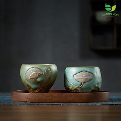 Bộ quà tặng tách trà gốm - 2 món