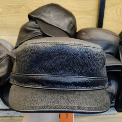 Mũ lưỡi trai nam da bò cao cấp BHY2069 Nón da nam lưỡi ngắn, dễ điều chỉnh