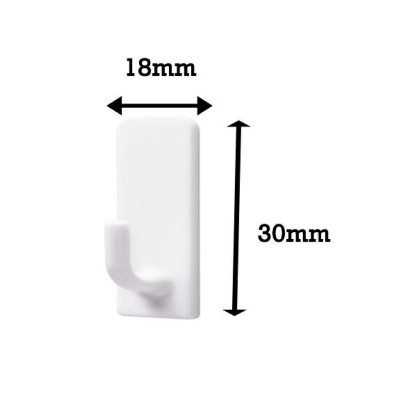 Móc dán tường vuông 300gr vỉ 3 cái Command 3M 17502