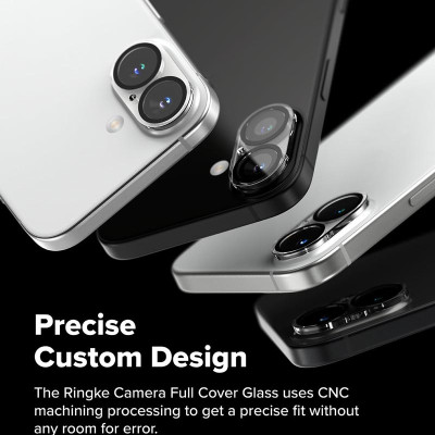 Dán cường lực full camera cho iPhone 16 Pro Max / 16 Pro / 16 Plus / 16 RINGKE Camera Full Cover Glass - Hàng Chính Hãng