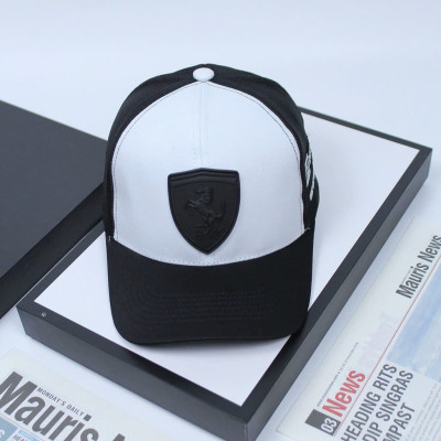 Nón kết, mũ lưỡi trai thể thao xe Ferrari phối vải kaki đẹp form chuẩn thời trang (Ảnh thật)