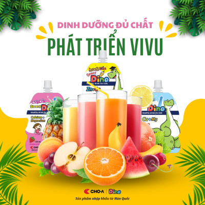 Nước Uống Dinh Dưỡng Vị Dâu Dành Cho Trẻ Em Strong Dino (10 Gói x 120ml)
