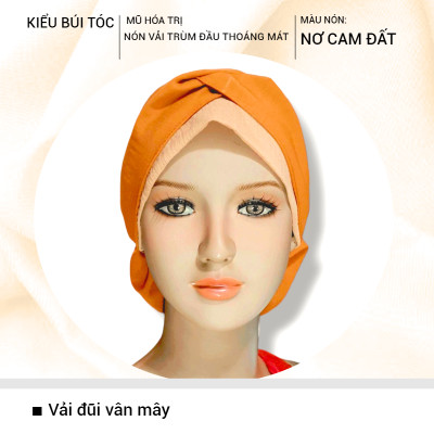 [BÚI TÓC NƠ] Nón vải trùm đầu mềm mịn, chemo hat, cancer hat, mũ vải che da đầu, nón bệnh nhân ung thư