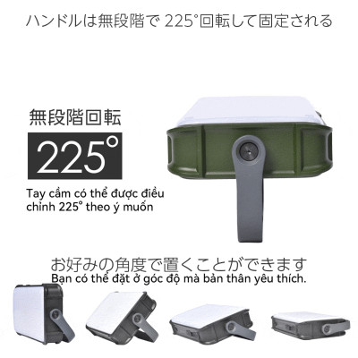 Lysin - đèn led chiếu sáng cầm tay sạc dự phòng 18000mah,cắm trại du lịch,dã ngoại, camping,picnic ngoài trời tiện lợi đa năng chống thấm nước,chống bụi bẩn.