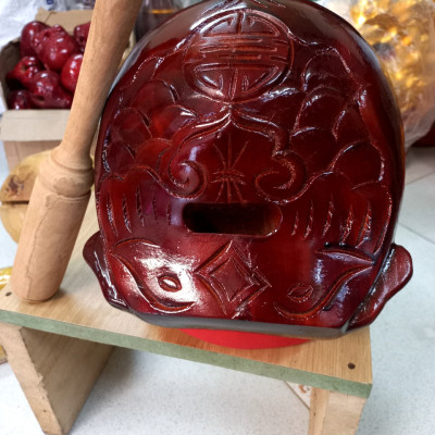 Mõ tụng kinh niệm phật ,bằng gỗ mít cao cấp kt 12cm