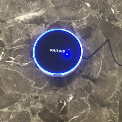 Máy khủ mùi và lọc không khí trên ô tô dạng cốc thương hiệu Philips Hà Lan cao cấp GP5601 và GP5602 - Hàng Nhập Khẩu