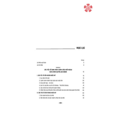 Chính sách đối ngoại Mỹ dưới thời chính quyền Joe Biden và những tác động tới quan hệ quốc tế (bản in 2023)