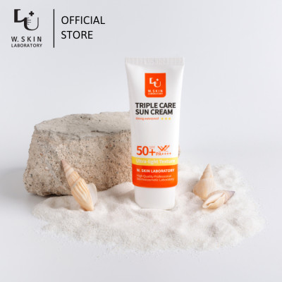 Kem chống nắng Hàn Quốc W.SKIN TRIPLE CARE SUN CREAM SPF50+/ PA++++ (60ml) mỏng nhẹ, không gây bết dính, không để lại vệt trắng {Có tem phụ nhập khẩu chính ngạch}