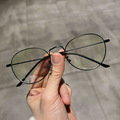 Kính Mắt tròn bầu kim loại tăm nhẹ cao cấp cho nữ