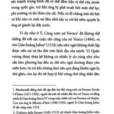Quân Vương – Thuật Cai Trị (Tái Bản)