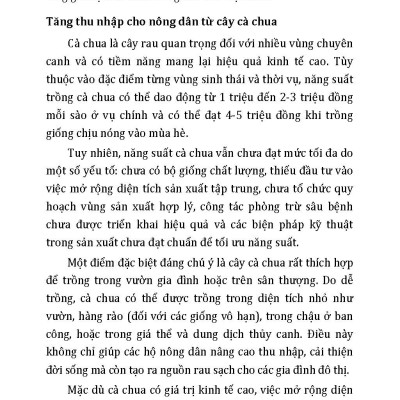 Nông Nghiệp Xanh Và Sạch - Trồng Cà Chua Sạch Quanh Năm