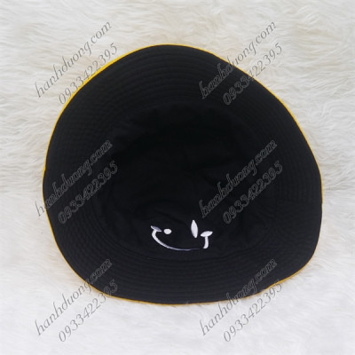 Mũ tai bèo mặt cười và smile 2 mặt nón bucket nụ cười nón tai bèo vành nhỏ, phù hợp cả nam và nữ - Hạnh Dương