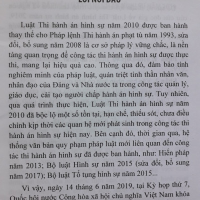 Hỏi - Đáp Pháp Luật Về Luật Thi Hành Án Hình Sự năm 2019