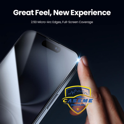 Kính cường lực full màn hình dành cho iPhone 16 Pro Max, iPhone 16 Pro, iPhone 16 Plus, iPhone 16 chống nhìn trộm Nillkin Guardian cao cấp - Hàng Chính Hãng