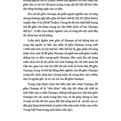 Nghìn Năm Gốm Cổ Champa (Tái bản)