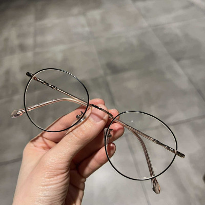 Kính Mắt chống ánh sáng xanh dáng tròn xoe - Có thể thay mắt cận