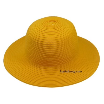 Nón bo nữ rộng vành 8cm có gắn nơ hoa dơn giản, vòng đầu 57cm, may kiểu xoắn độc đáo, thời trang - Hạnh Dương
