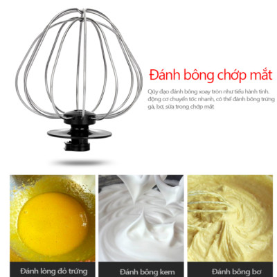 Máy trộn bột, đánh trứng cao cấp DSP KM3025 dung tích 6.5 lít Công suất 1200W – có 10 tốc độ khác nhau - HÀNG CHÍNH HÃNG