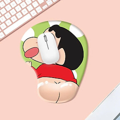 Miếng Lót Chuột Có Đệm 3D Mouse Pad Shin Áo Đỏ – Hàng Nhập Khẩu