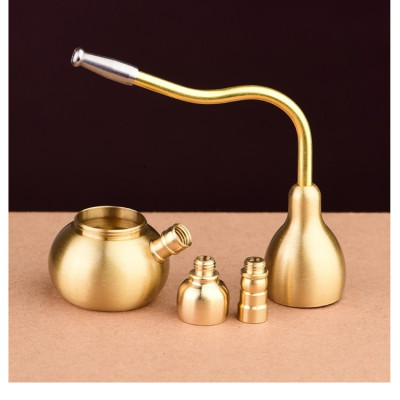 Bình Hồ Lô Lọc Thuốc L,á Bằng Đồng Cao Cấp. Bình Hồ Lô Lọc Bằng Nước, Sử Dụng Đa Năng Tiện Lợi, Tháo Lắp Vệ Sinh Dễ Dàng