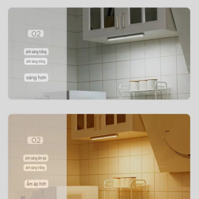 ĐÈN LED CẢM BIẾN THÔNG MINH KHÔNG DÂY 20CM - 2W GẮN TƯỜNG NGĂN TỦ BÀN ĐỌC SÁCH LỐI ĐI ĐÊM CHO NGƯỜI GIÀ NGƯỜI YẾU ĐÈN LED GẮN TƯỜNG CẢM BIẾN THÔNG MINH ĐA CHỨC NĂNG