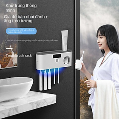 Hộp khử khuẩn Bàn Chải Đánh Răng bằng tia UV, Lấy kem tự động, bảo đảm sức khỏe răng miệng cho cả gia đình 