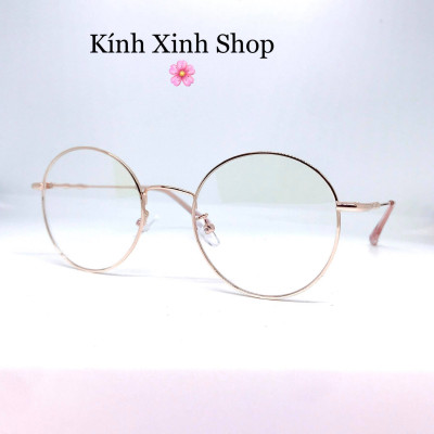 Kính Mắt tròn cao cấp cho Nam và nữ tròng chống ánh sáng xanh uv G72325 (Nhiều màu)