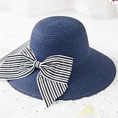 Nón nữ du lịch bãi biển thắt nơ độc đáo HQC4119