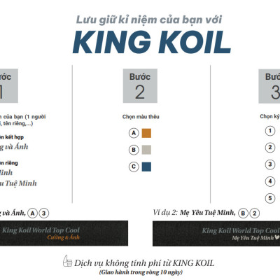 Nệm lò xo King Koil World Top_Sử dụng công nghệ Thêu Tên hoặc Thông Điệp_ Độ dày 30cm