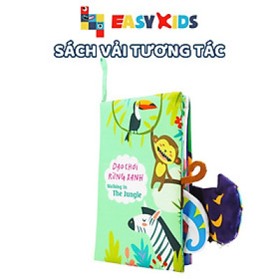Sách Vải Tương Tác Cho Bé Đoán Đuôi Con Vật - Dạo Chơi Rừng Xanh