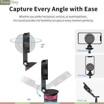 Ulanzi MT-84 - Tripod Đa Năng Cho Điện Thoại Có MagSafe, Bluetooth Remote, Xoay 360 Độ Cho Điện Thoại - Hàng chính hãng