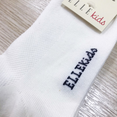 Set 2 đôi tất học sinh cổ ngắn ORGANIC dành cho trẻ từ 12-15 tuổi thương hiệu ELLE EK98 LOC2