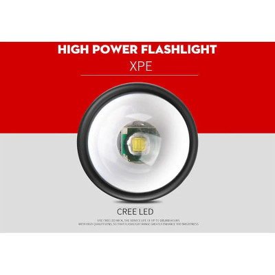 Đèn pin mini siêu sáng bỏ túi 2in1 có zoom xa gần kèm hộp đựng- Hàng chính hãng 