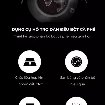 Dụng cụ san phẵng cà phê cho bình moka