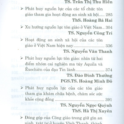 Nguồn Lực Tôn Giáo Ở Việt Nam Lý Luận Và Thực Tiễn