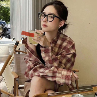 Kính mắt vuông chống ánh sáng xanh - Có thể thay mắt kính cận