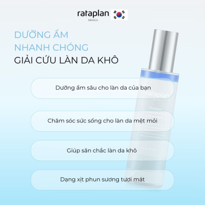 Tinh chất dưỡng ẩm sâu Donghae RATAPLAN dạng xịt, cấp nước tức thì, làm sáng da và tăng độ đàn hồi 110ml
