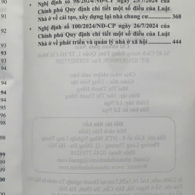 Luật Nhà ở và văn bản hướng dẫn thi hành