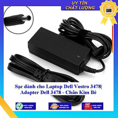 Sạc dùng cho Laptop Dell Vostro 3478| Adapter Dell 3478 - Chân Kim Bé - Hàng Nhập Khẩu New Seal