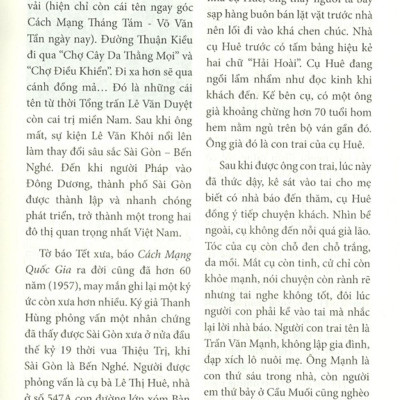 Sài Gòn Ngoảnh Lại Trăm Năm (Hồi Ức, Sưu Khảo, Ghi Chép Về Văn Hóa Sài Gòn)