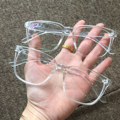 Kính Gọng Mắt Vuông Unisex Trong Suốt Basic