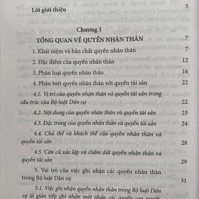 Quyền nhân thân và bảo vệ quyền nhân thân theo pháp luật Việt Nam -Tập 1