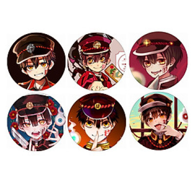 Huy hiệu Jibaku Shounen Hanako-kun combo 5 cái khác nhau