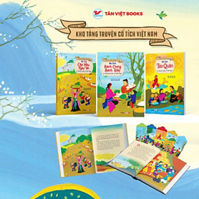 Bộ Sách Tết ( Sự tích Táo Quân và những truyện cổ tích khác + Sự tích cây nêu ngày Tết và những truyện cổ tích khác + Sự tích bánh chưng bánh giầy và những truyện cổ tích khác) - Tặng kèm bao lì xì