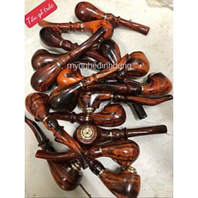 Tẩu thuốc sì gà phong cách lịch mãn đẳng cấp bằng gỗ trắc đỏ đen 